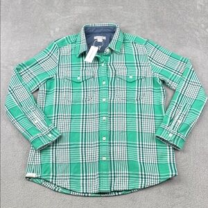 NEW Outerknown XS/S Blanket Shirt Womens 100% Organic Cotton Green